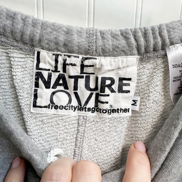 Free City Heather Gray Pocket Sweatpants Medium Lounge Casual Joggers M - Picture 4 of 8